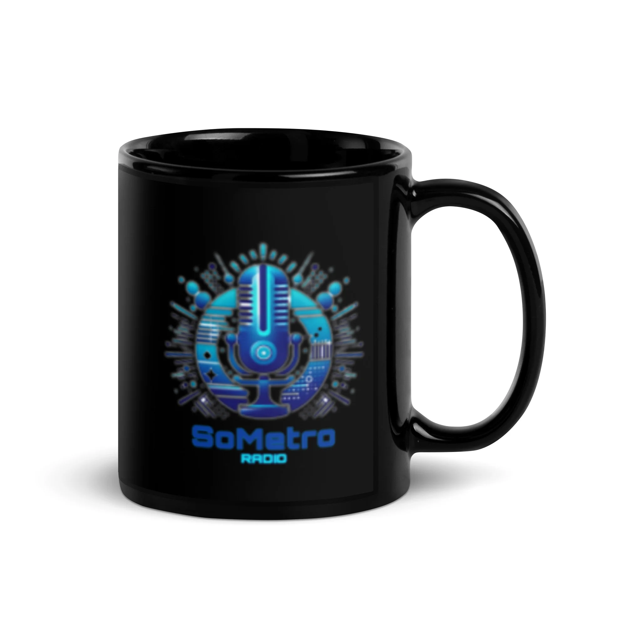 SoMetro Radio - Black Glossy Mug